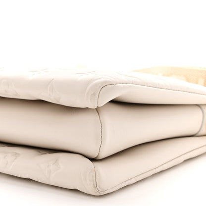 Louis Vuitton Lambskin Embossed Monogram Coussin PM Beige Cream 11 of 11