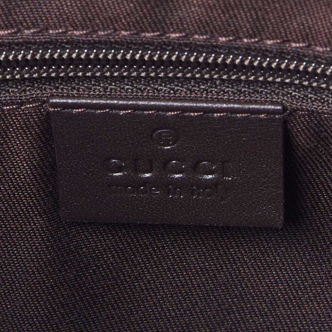 Gucci GG Plus Monogram Medium Flat Messenger Bag Dark Brown 9 of 10
