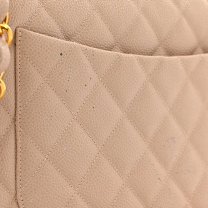 Chanel Caviar Quilted Jumbo Single Flap Beige 14 of 14