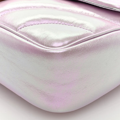 Gucci Iridescent Nappa Chevron Matelasse Small GG Marmont Shoulder Bag Iridescent Escape Pink 8 of 8