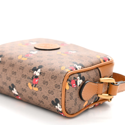 Gucci X DISNEY Mini Vintage GG Supreme Monogram Mickey Mouse Shoulder Bag Beige Vintage Sun Oil 10 of 11