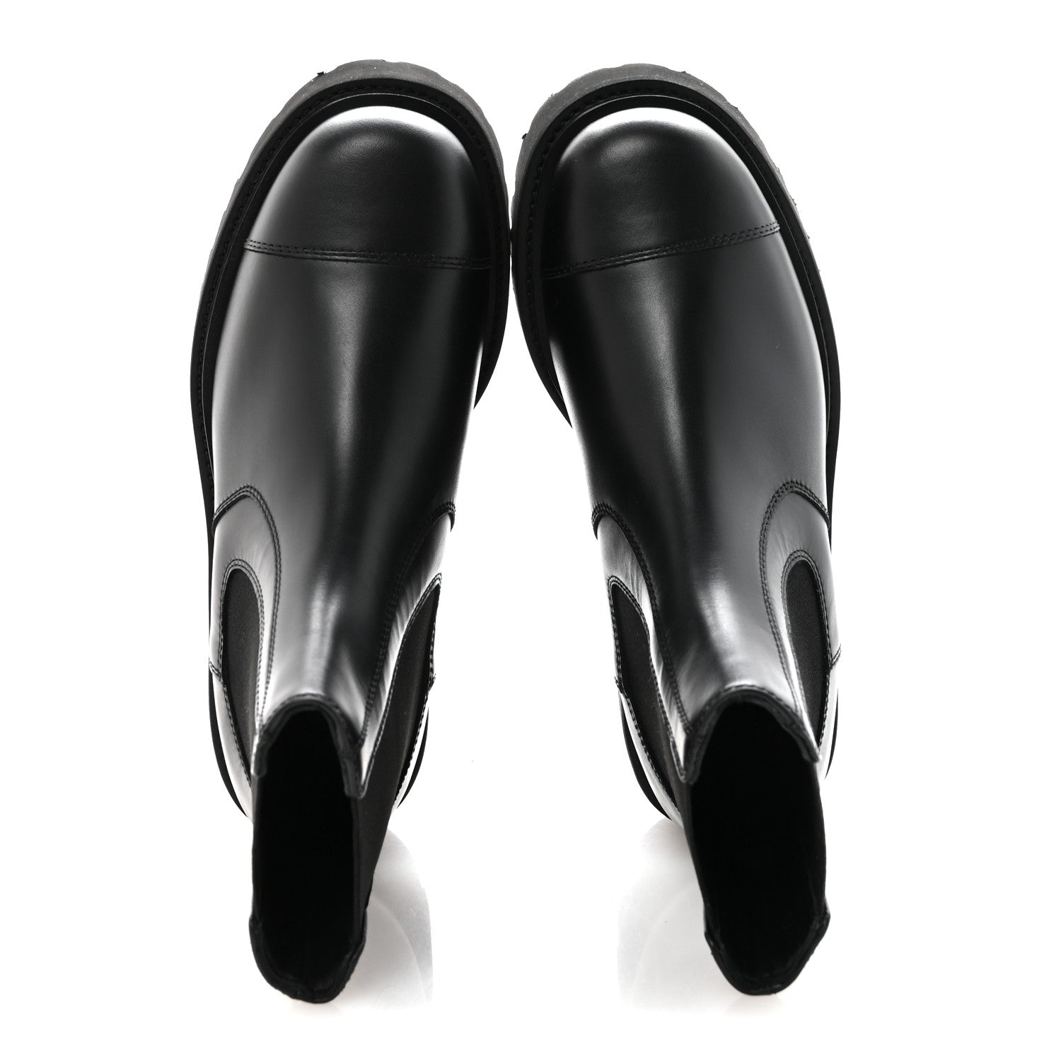 Chanel Calfskin Cap Toe CC Short Boots 36 Black 1835171 – FASHIONPHILE