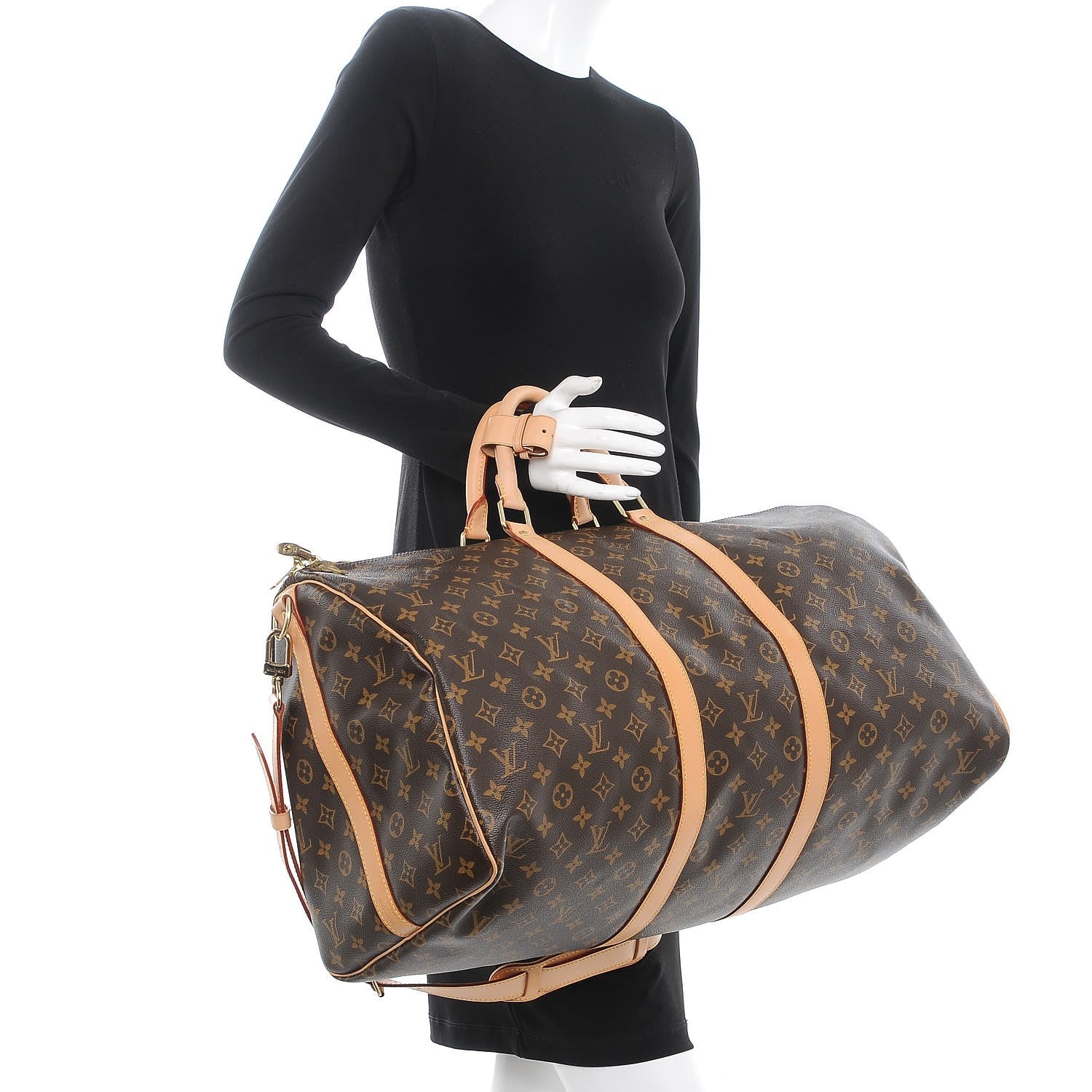 Louis Vuitton Monogram Keepall Bandouliere 55 2 of 8