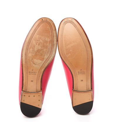 Gucci Lambskin Womens Brixton Horsebit Loafers 36 Hot Pink 5 of 10