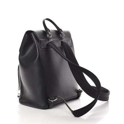Gucci Pebbled Calfskin Chain Backpack Black 3 of 9