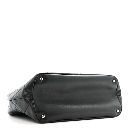 Chanel Caviar Quilted CC Timeless Soft Tote Black 4 of 15