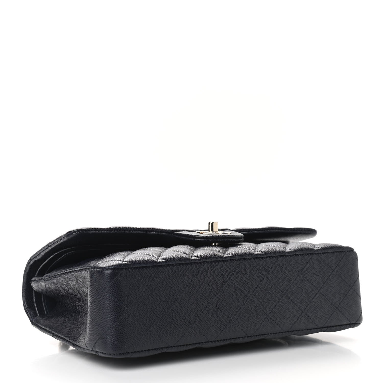 Chanel Caviar Quilted Medium Double Flap Navy 4 of 11