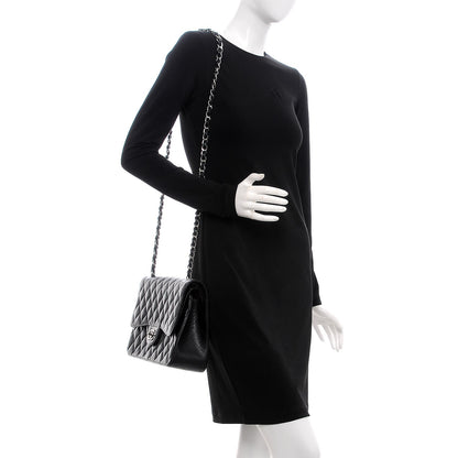 Chanel Caviar Quilted Jumbo Double Flap Black 2 of 9