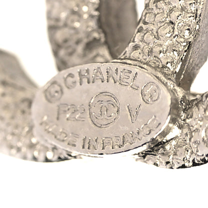 Chanel Crystal CC Earrings Gold 4 of 5