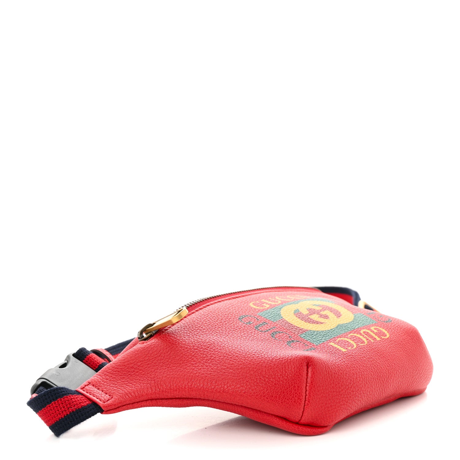 Gucci Grained Calfskin Small Logo Belt Bag Hibiscus Red 4 of 10