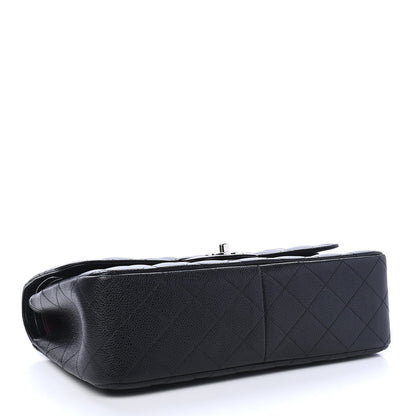 Chanel Caviar Quilted Jumbo Double Flap Black 4 of 9