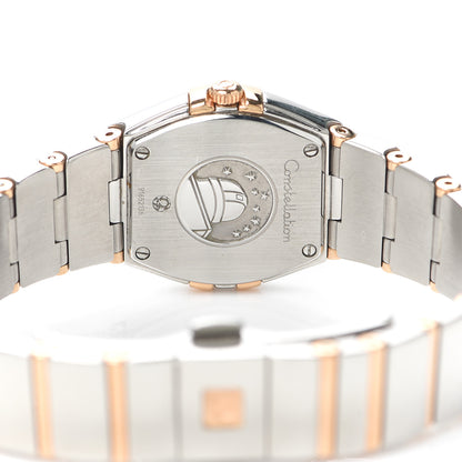 Omega Stainless Steel 18K Red Gold Diamond 24mm Constellation Quartz Watch Brown 123.20.24.60.63.002 4 of 6