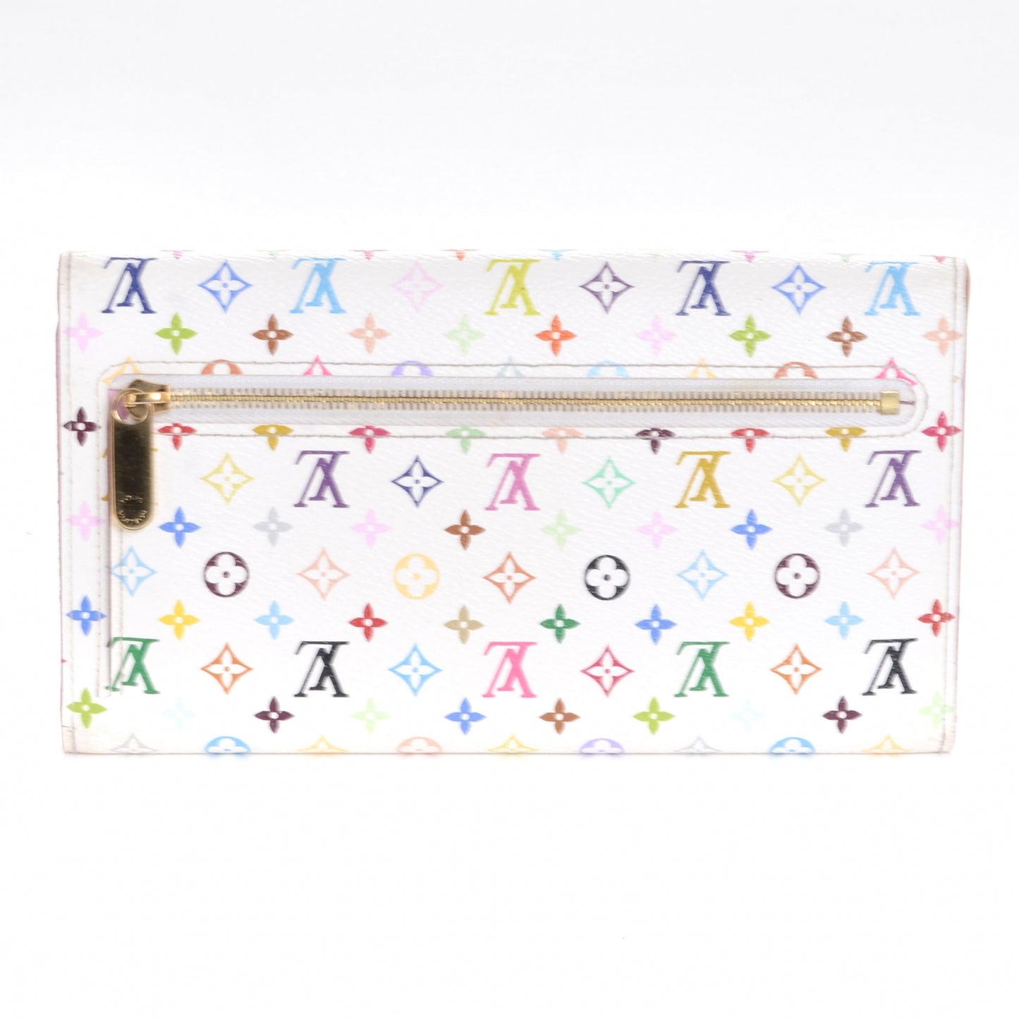 Monogram Multicolor Eugenie Wallet White