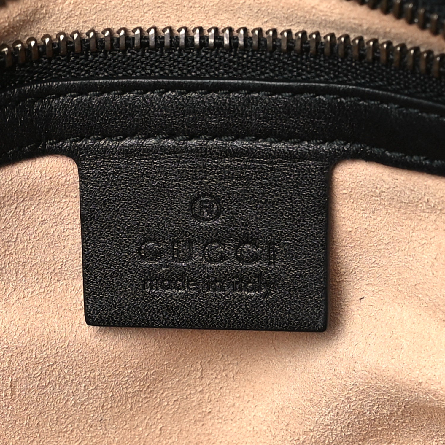 Gucci Calfskin Matelasse Medium GG Marmont Shoulder Bag Black 6 of 9