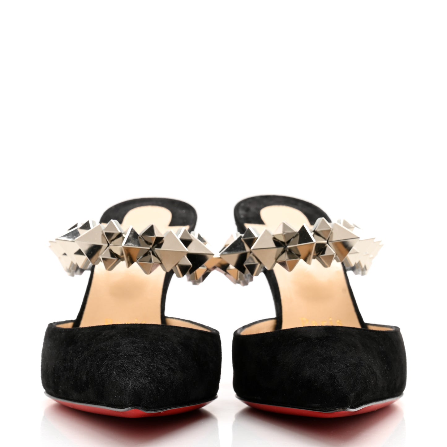 Veau Velours Specchio Planet Choc 80 Mule 36 Black