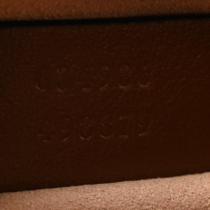 Gucci Glazed Calfskin Matelasse Diagonal Mini GG Marmont Chain Shoulder Bag Cuir 7 of 13