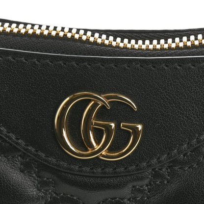 Gucci Calfskin GG Matelasse Chain Handbag Black Natural 11 of 12