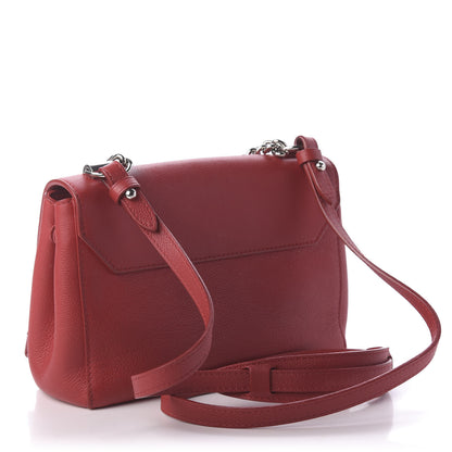 Louis Vuitton Calfskin Lockme II Chain Bag BB Rubis 3 of 10
