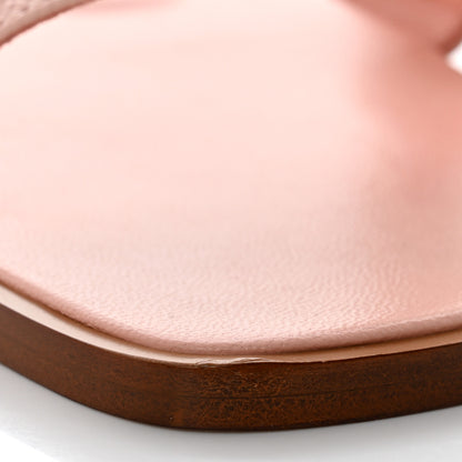 Hermes Epsom Oran Sandals 39 Rose Pale 9 of 9
