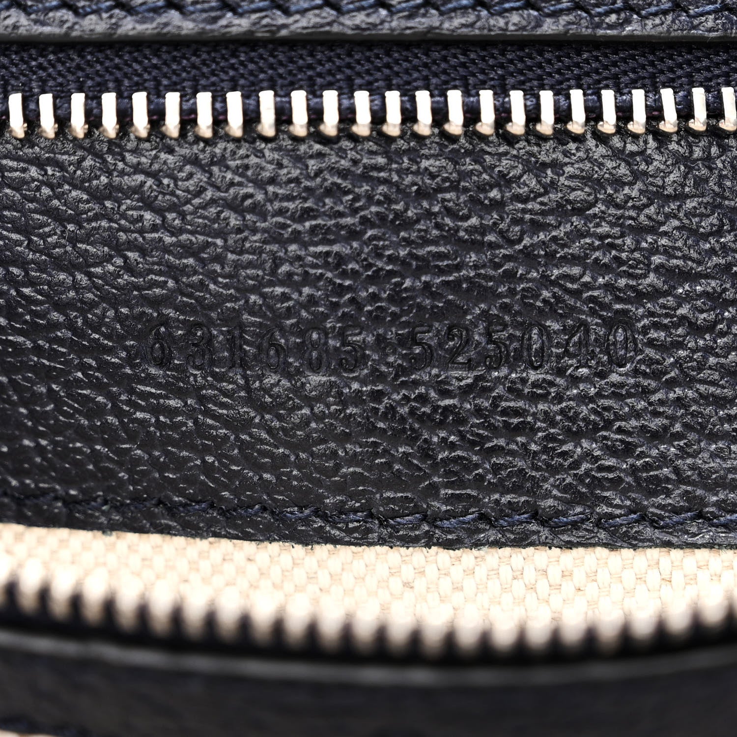 Gucci GG Supreme Monogram Textured Calfskin Web Medium Ophidia Shopping Tote Beige Blue 7 of 10