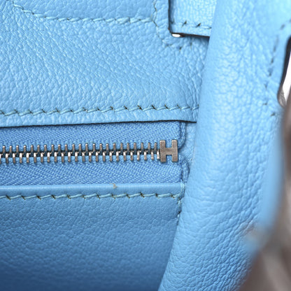 Hermes Togo Kelly Retourne Eclat 35 Etoupe Bleu Azteque 11 of 38