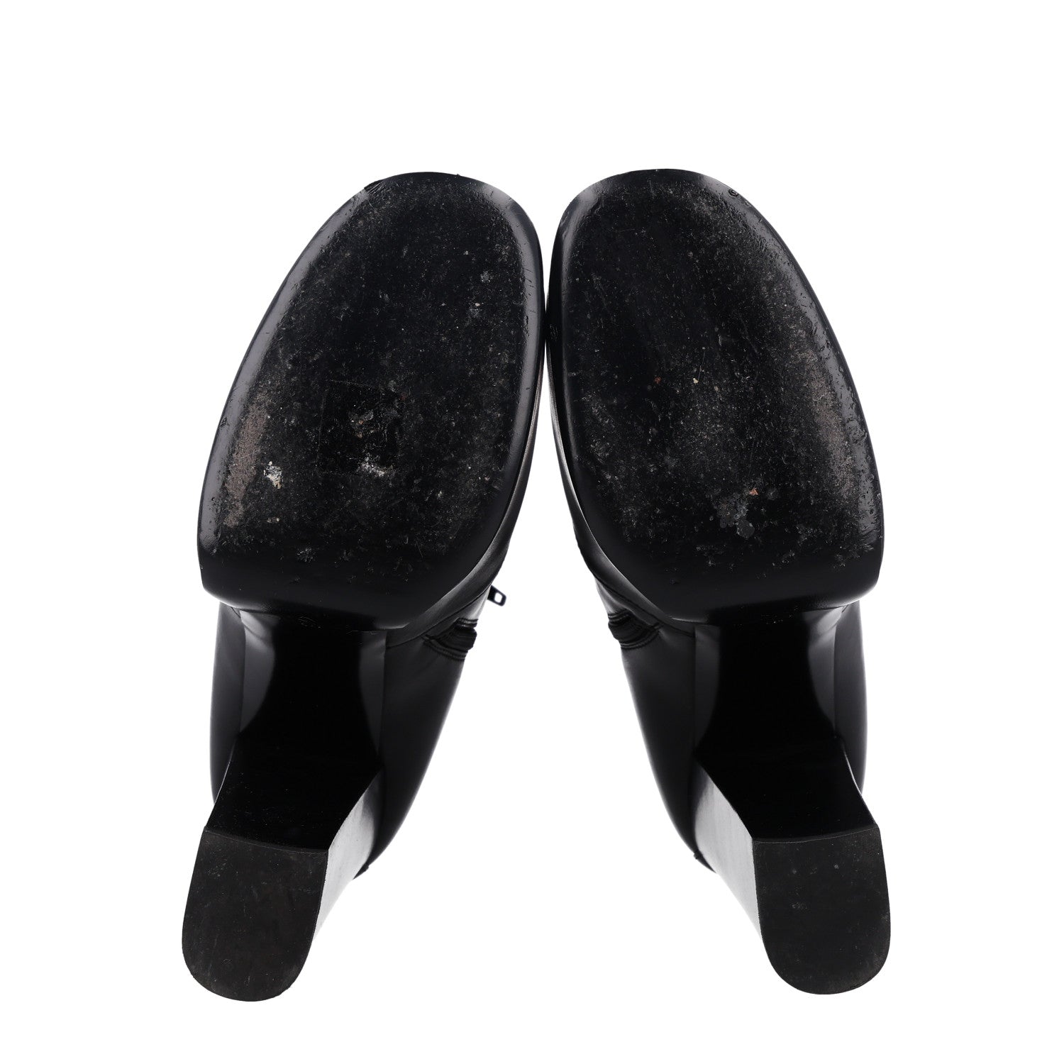 Saint Laurent Calfskin Mina 95 Boots 40 Black 6 of 10