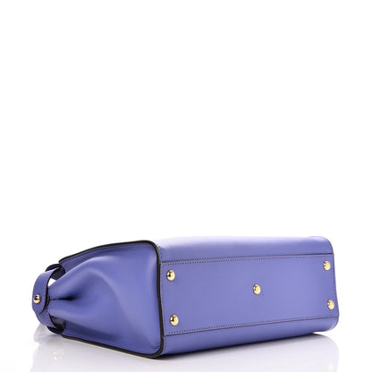 Fendi Vitello Seta Medium Peekaboo Iconic Satchel Viola Cassis 5 of 7