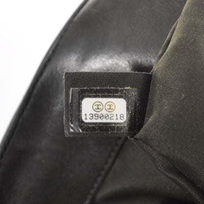 Chanel Lambskin Quilted 3 Flap Bag Dark Khaki 8 of 8