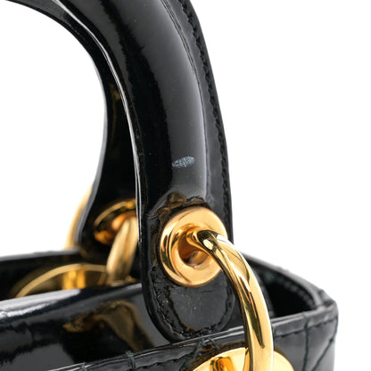 Christian Dior Patent Cannage Mini Lady Dior Black 13 of 13