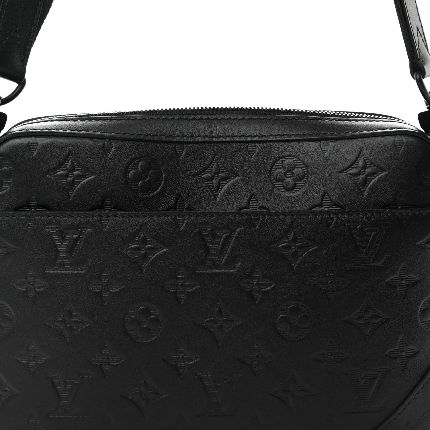 Louis Vuitton Calfskin Monogram Shadow Duo Messenger Black 8 of 11