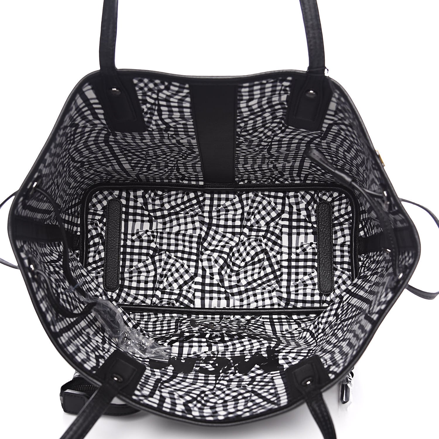 MCM Visetos Large Liz Reversible Shopper Tote Black 10 of 15