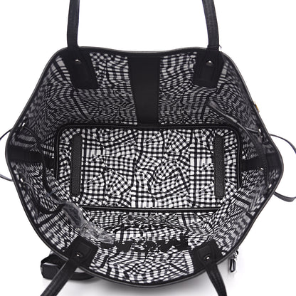 MCM Visetos Large Liz Reversible Shopper Tote Black 10 of 15