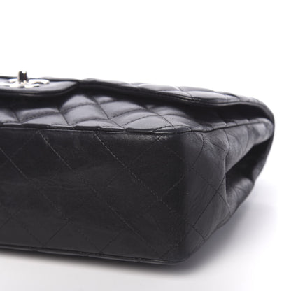 Chanel Lambskin Quilted Jumbo Single Flap Black 12 of 13