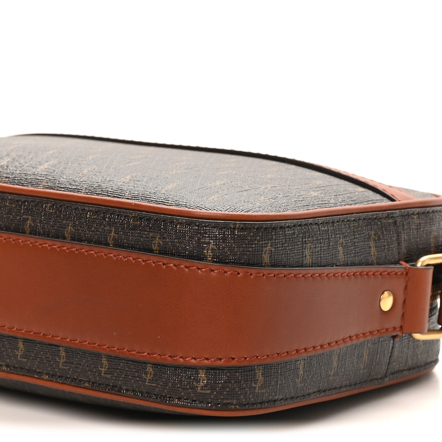 Canvas Smooth Calfskin Le Monogramme Camera Bag Chestnut