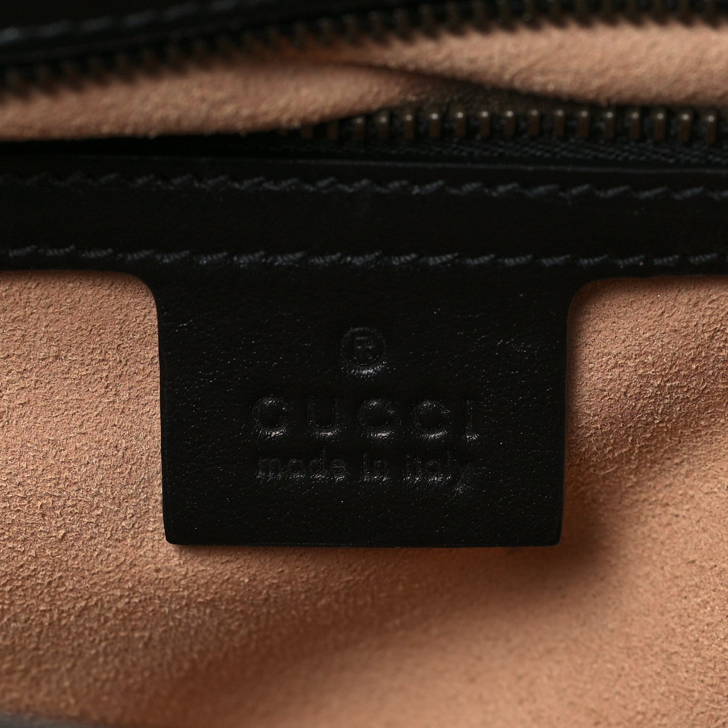 Gucci Calfskin Matelasse Small GG Marmont Shoulder Bag Black 11 of 13