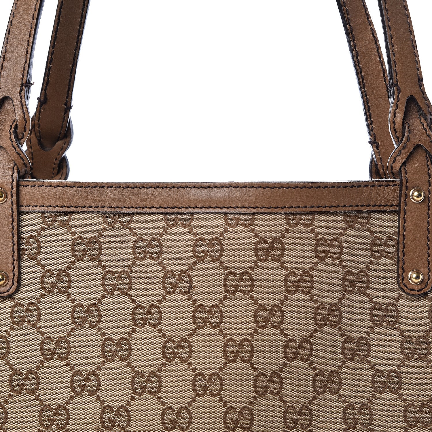 Gucci Monogram Medium Craft Tote Brown 9 of 22
