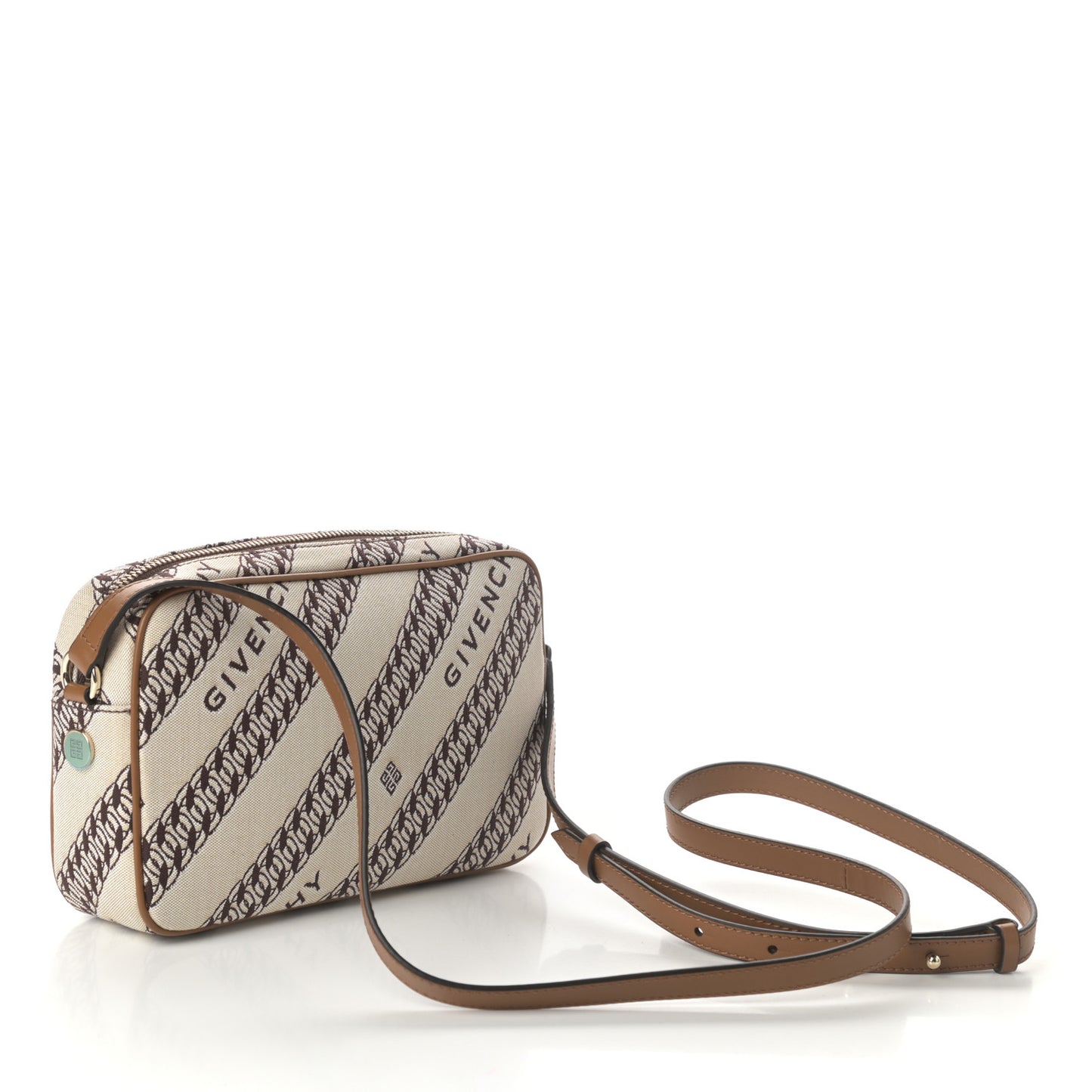 Canvas Jacquard Bond Camera Bag Beige