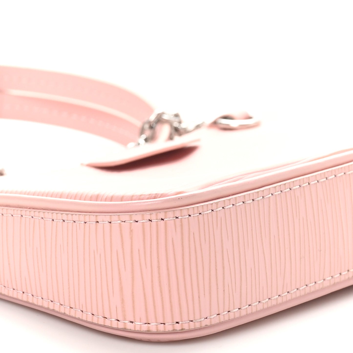 Epi Easy Pouch On Strap Rose Ballerine