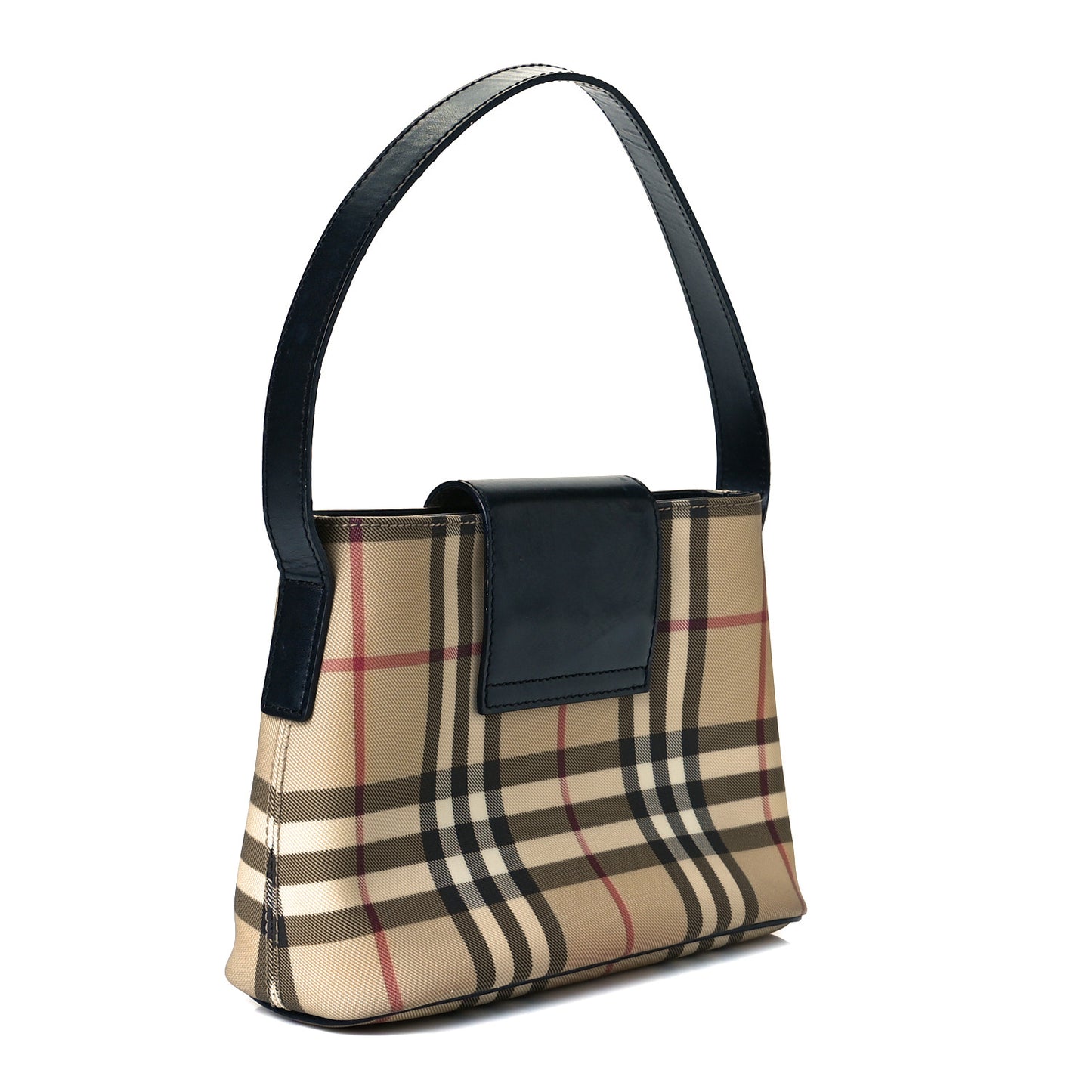 House Check Shoulder Bag Black