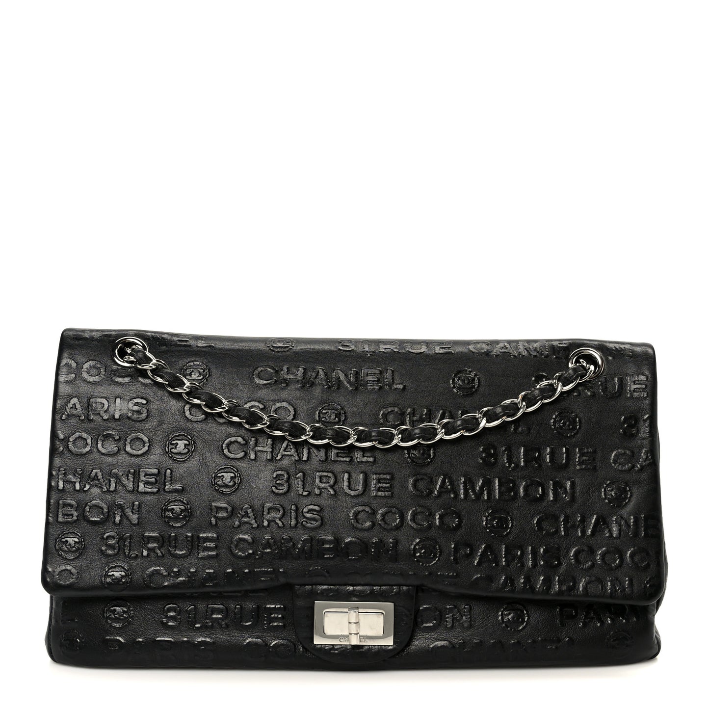 Calfskin Unlimited Jumbo Double Flap Black