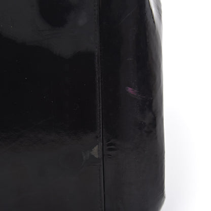 Chanel Patent Quilted Grand Shopping Tote GST Black 23 of 25