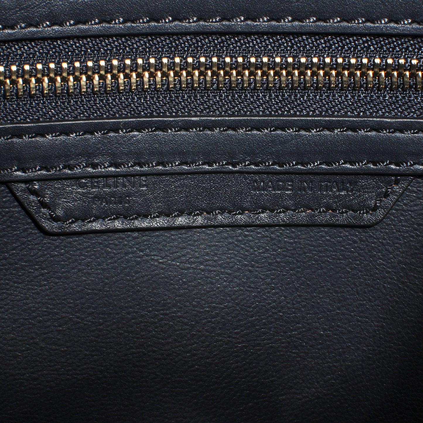 Smooth Calfskin Micro Luggage Navy Blue