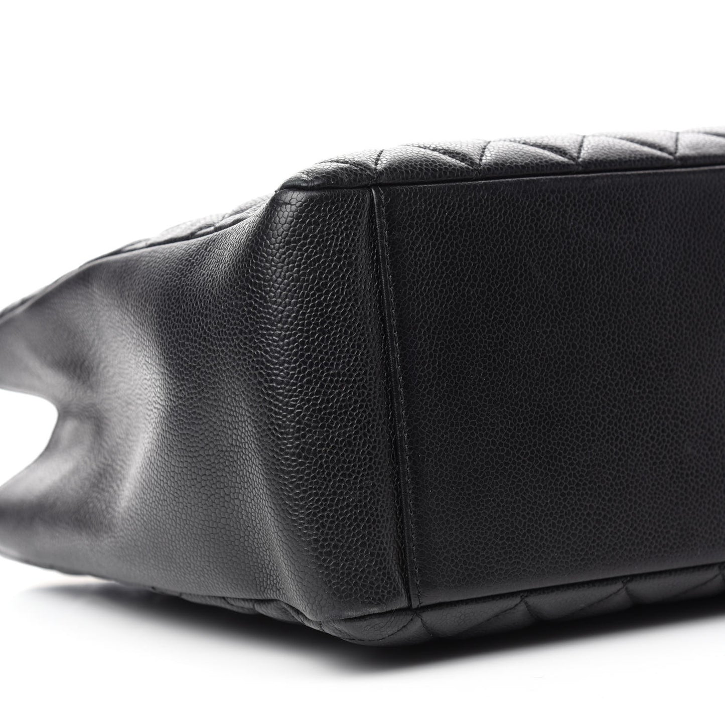 Caviar Quilted Grand Shopping Tote GST Black