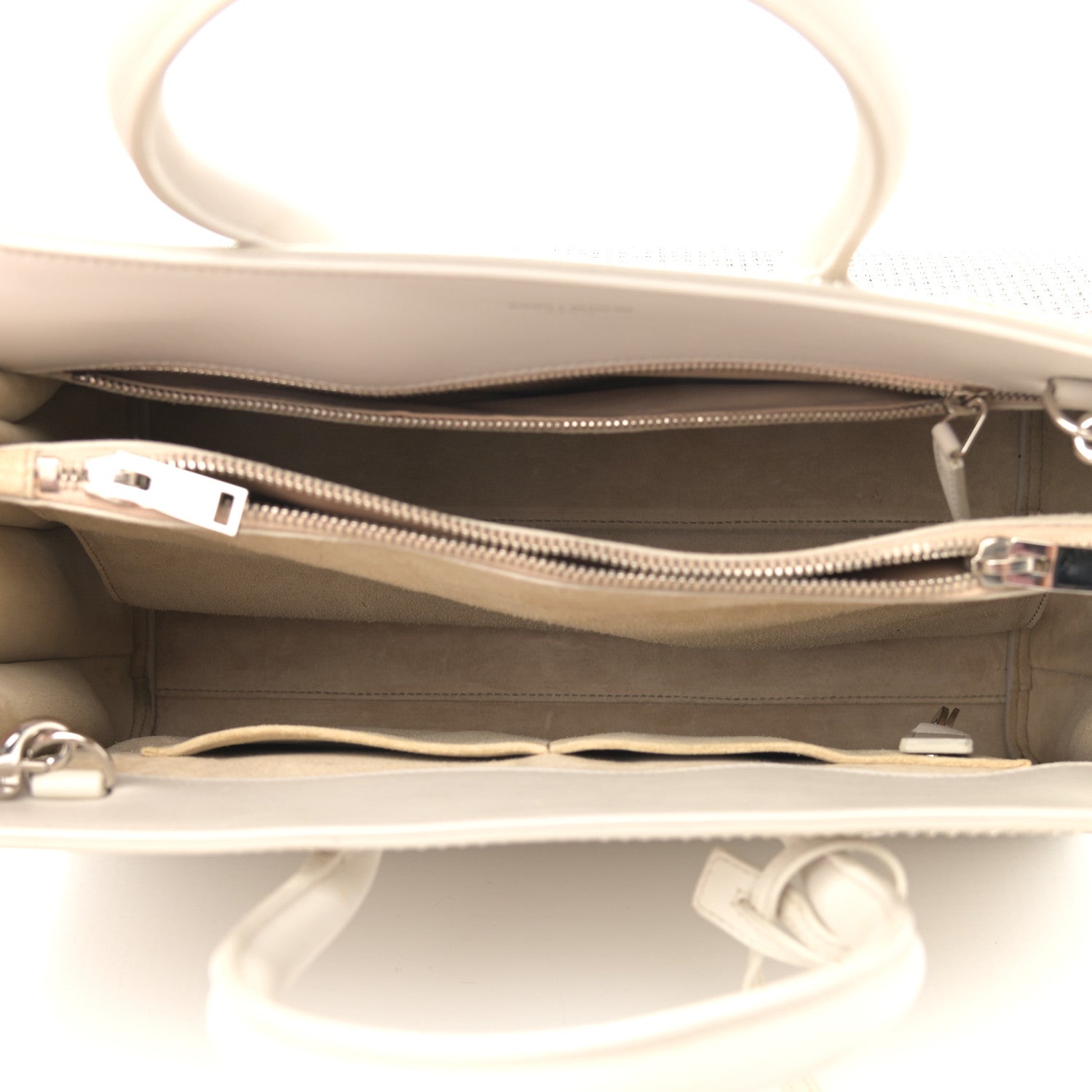 Saint Laurent Calfskin Studded Small Sac De Jour White 5 of 20