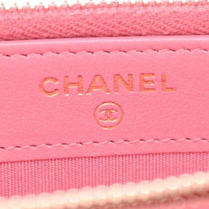 Chanel Caviar Chevron Small Boy Clutch With Chain Pink 6 of 11