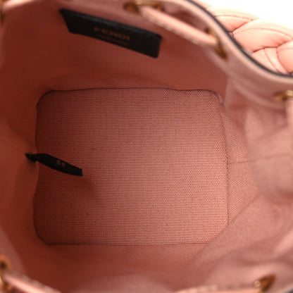 Fendi Canvas Nappa F is Fendi FF Embroidered Mini Mon Tresor Bucket Bag Baby Pink 5 of 9