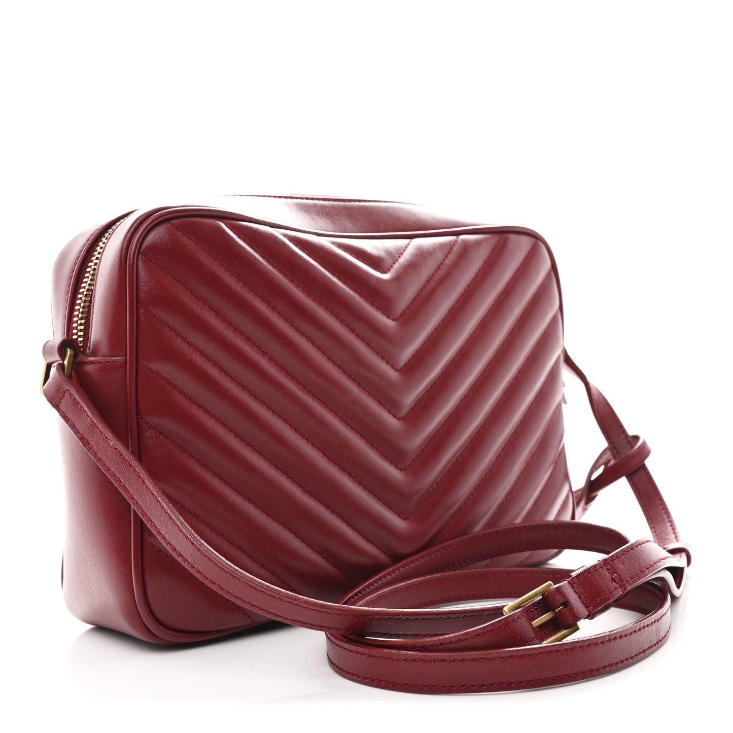 Calfskin Matelasse Monogram Lou Camera Bag Rouge Eros