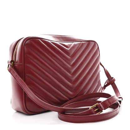 Saint Laurent Calfskin Matelasse Monogram Lou Camera Bag Rouge Eros 3 of 10
