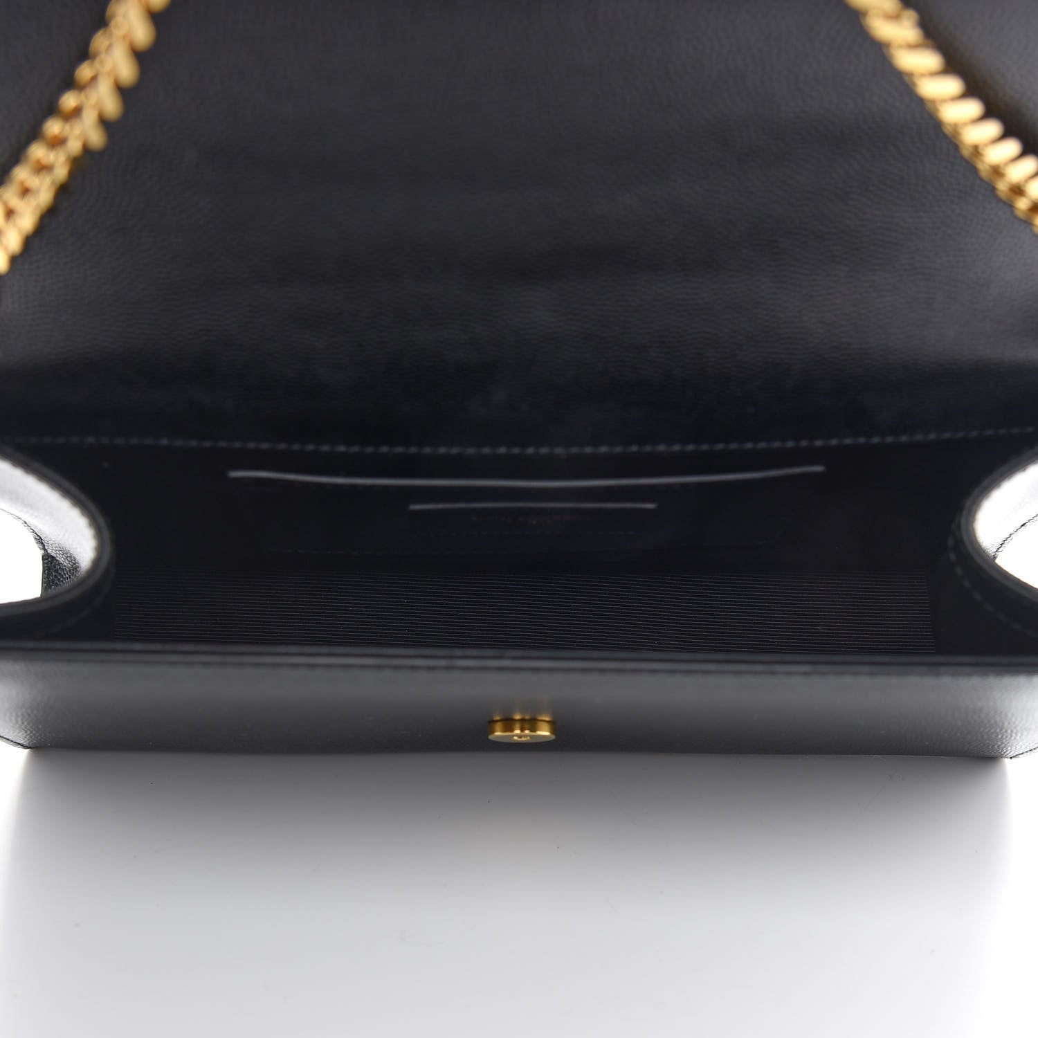 Saint Laurent Grain De Poudre Medium Classic Monogram Kate Satchel Black 5 of 8