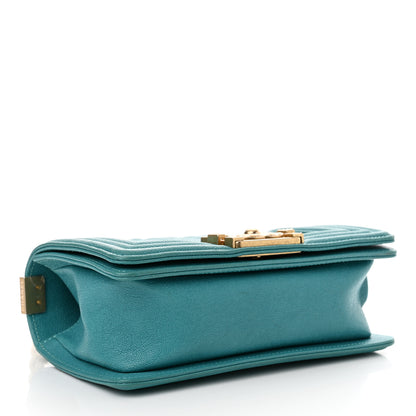 Chanel Caviar Quilted Small Boy Flap Green 4 of 10